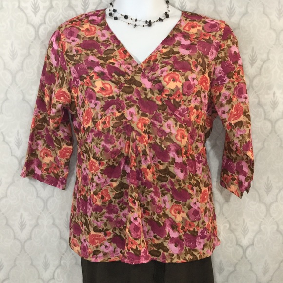 Claudia Richard Tops - 2/$18 NWOT Vintage Claudia Richard 3/4 Sleeve Top